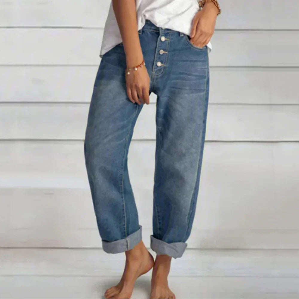 Mila – Jean Boyfriend Vintage-Inspiré