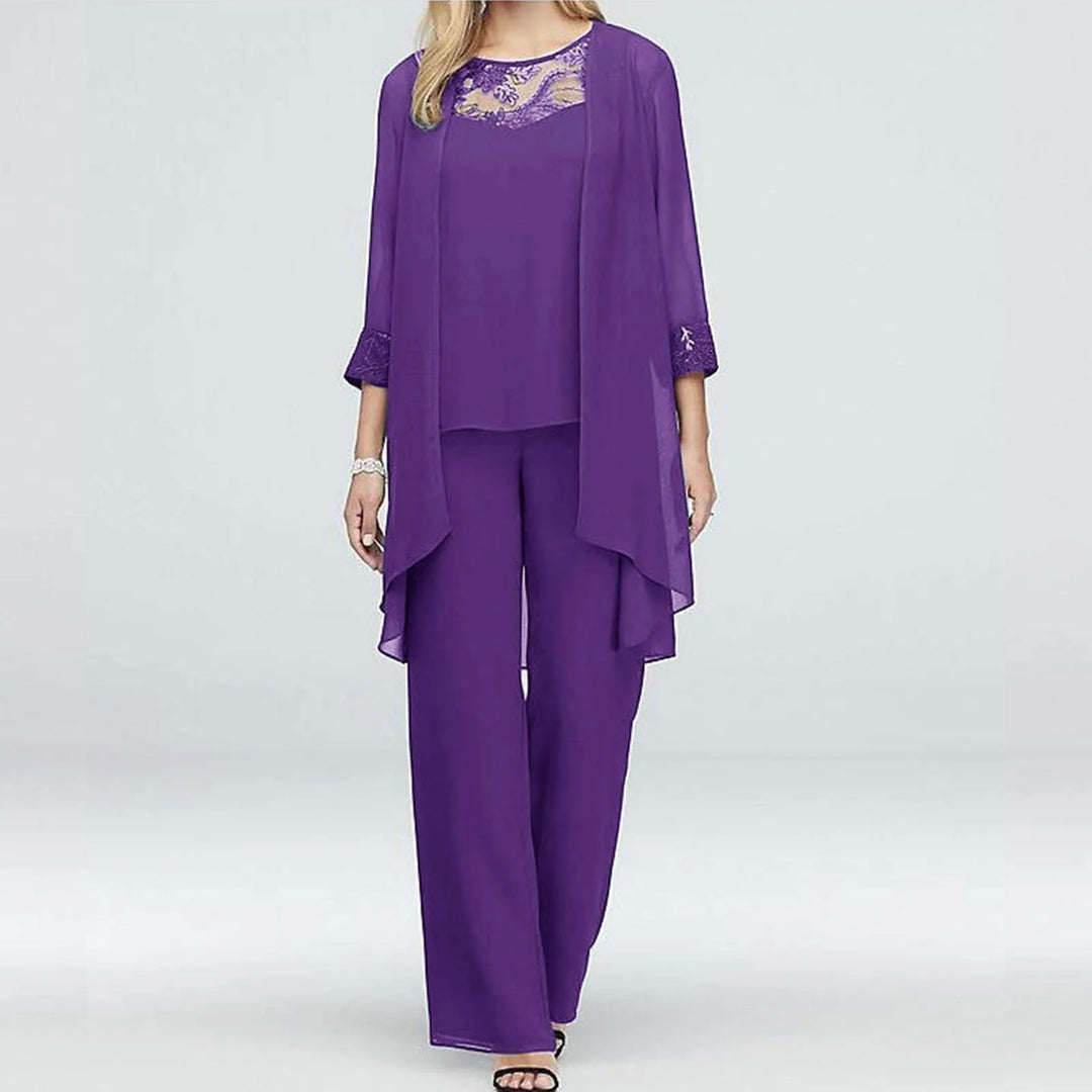 Isabella – Ensemble Gala Trois Pièces en Mousseline