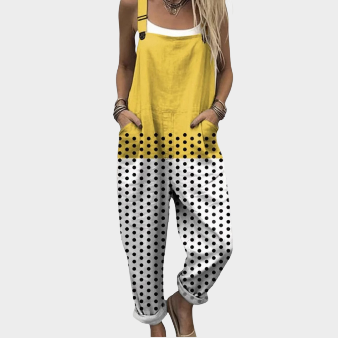 Salopette Coline™ | Imprimé Pois Soleil
