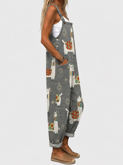 Salopette Maïwenn™ | Imprimé Lamas Bohèmes