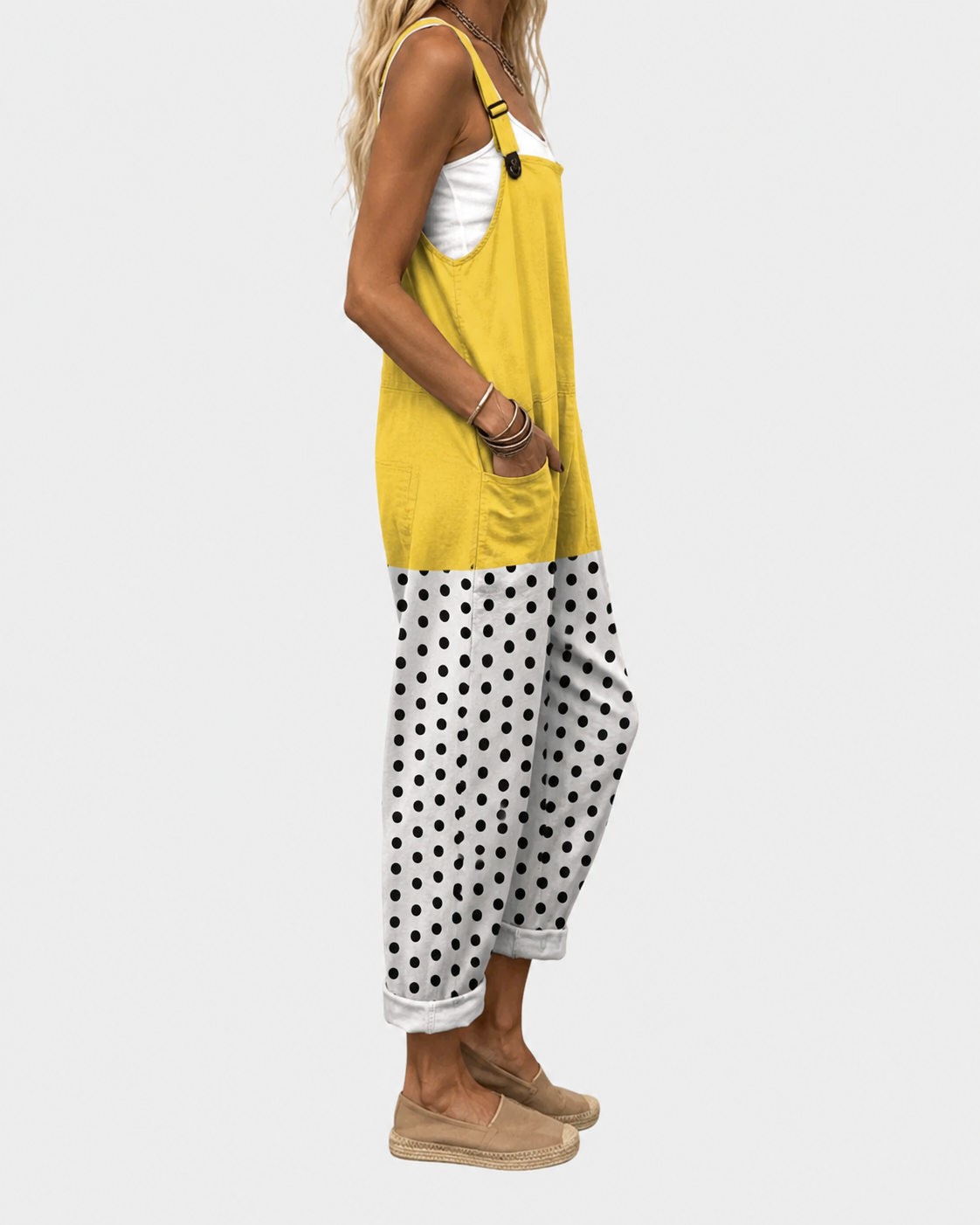 Salopette Coline™ | Imprimé Pois Soleil