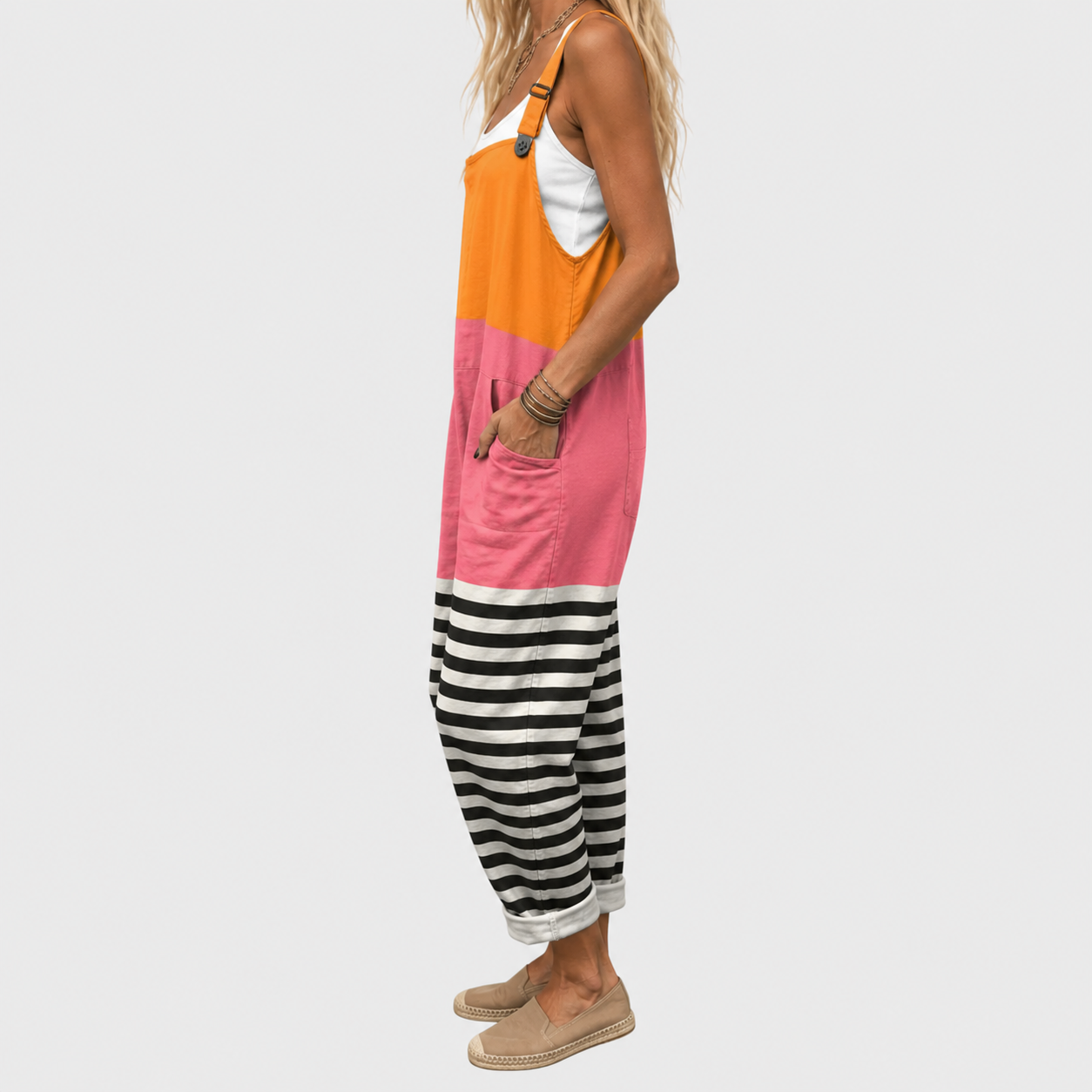 Salopette Héloïse™ | Imprimé Rayures Colorées