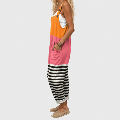 Salopette Héloïse™ | Imprimé Rayures Colorées