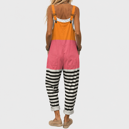 Salopette Héloïse™ | Imprimé Rayures Colorées