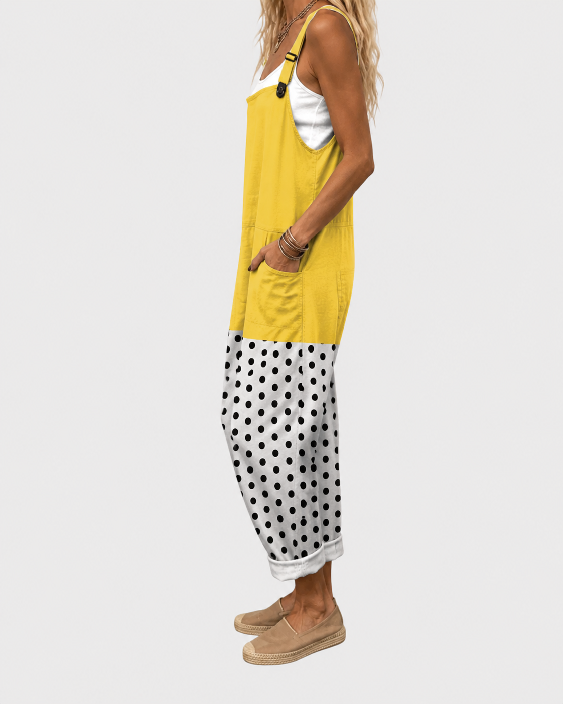Salopette Coline™ | Imprimé Pois Soleil