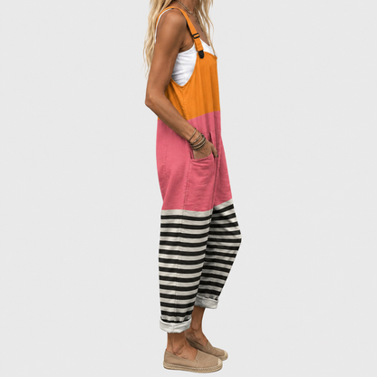 Salopette Héloïse™ | Imprimé Rayures Colorées