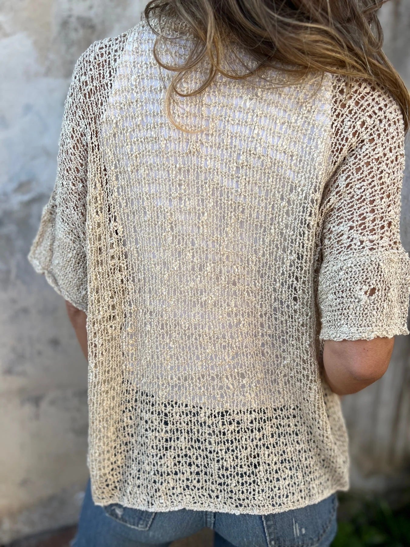 Camille™ | Gilet en maille ajourée