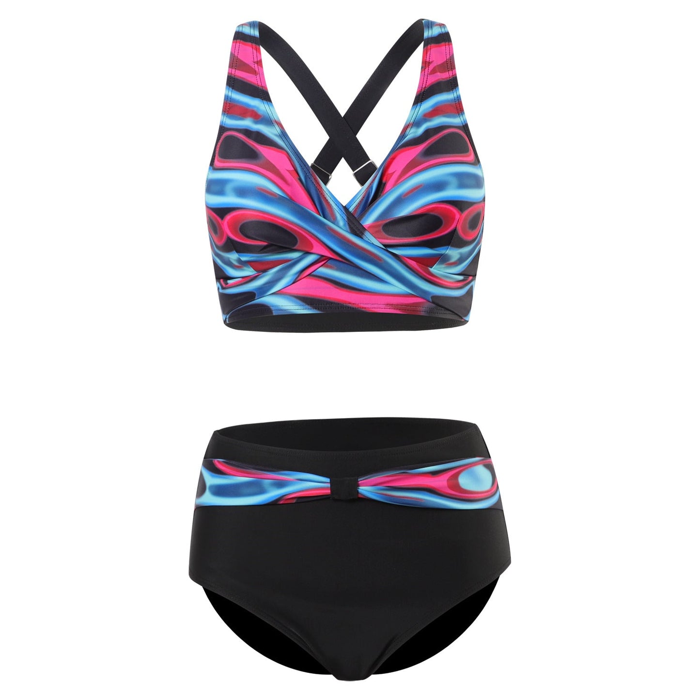 Nia | Bikini tendance à imprimé coloré avec haut de maintien