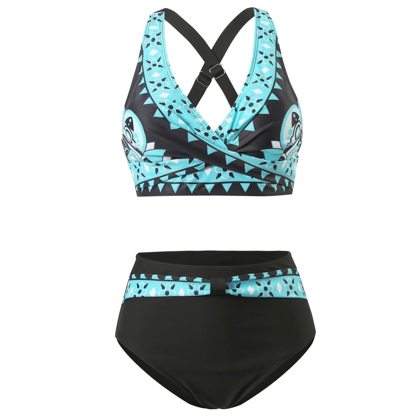 Nia | Bikini tendance à imprimé coloré avec haut de maintien