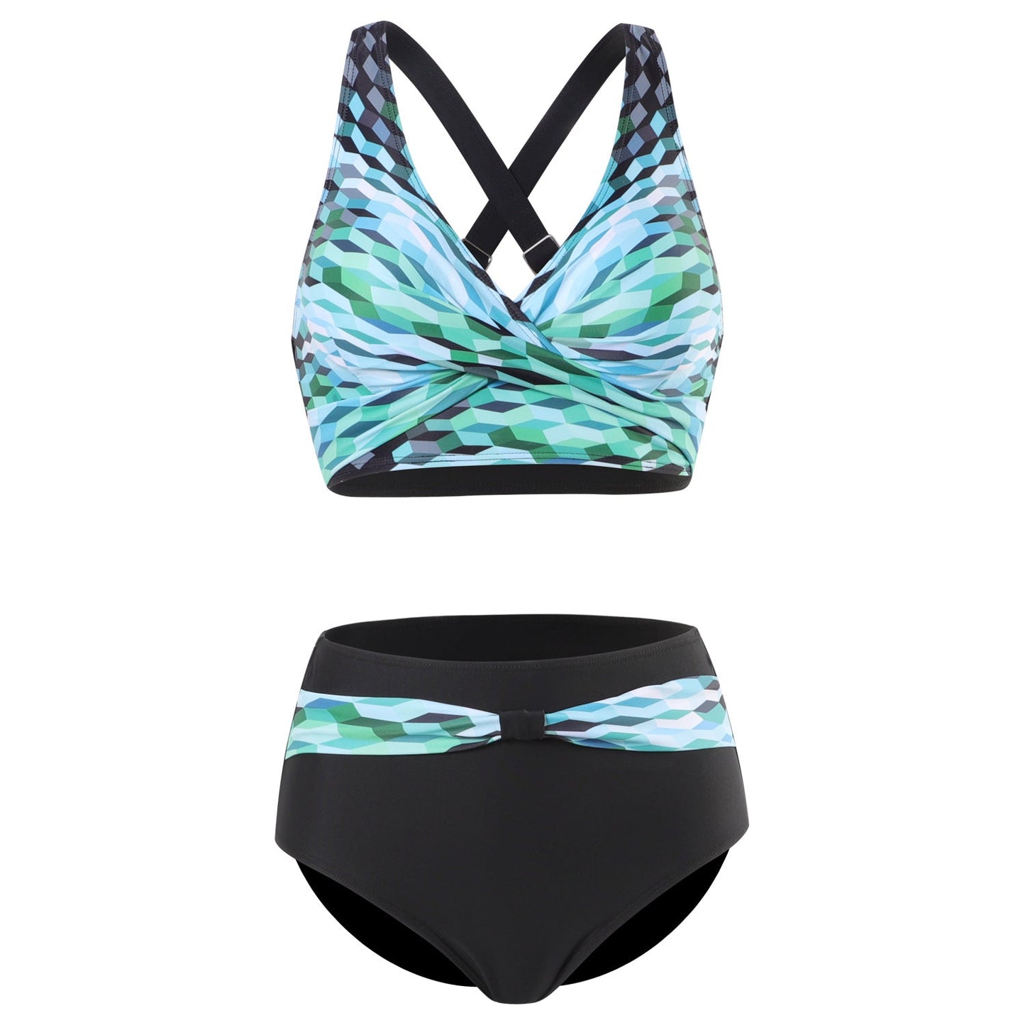 Nia | Bikini tendance à imprimé coloré avec haut de maintien