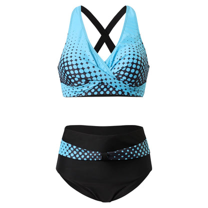 Nia | Bikini tendance à imprimé coloré avec haut de maintien
