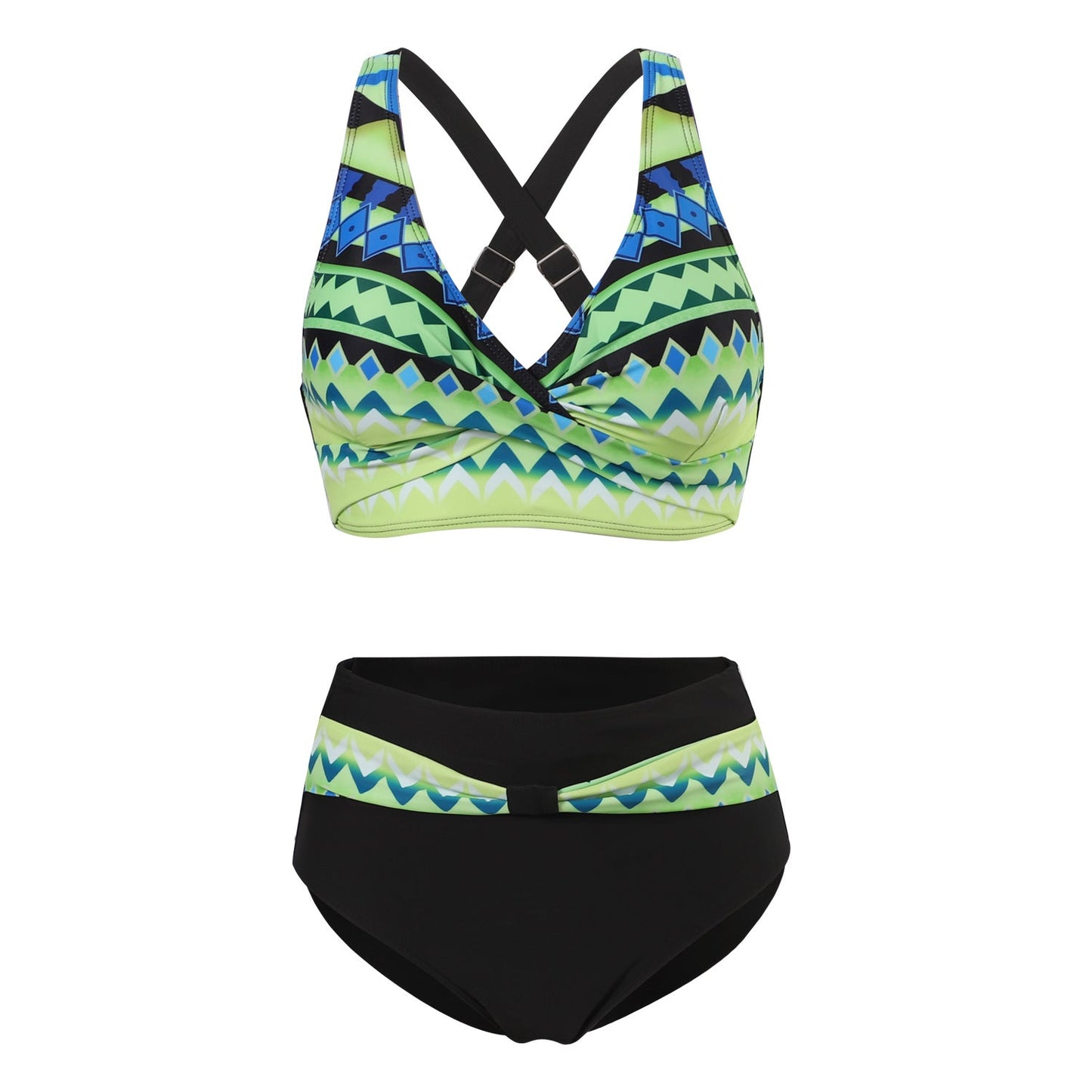 Nia | Bikini tendance à imprimé coloré avec haut de maintien