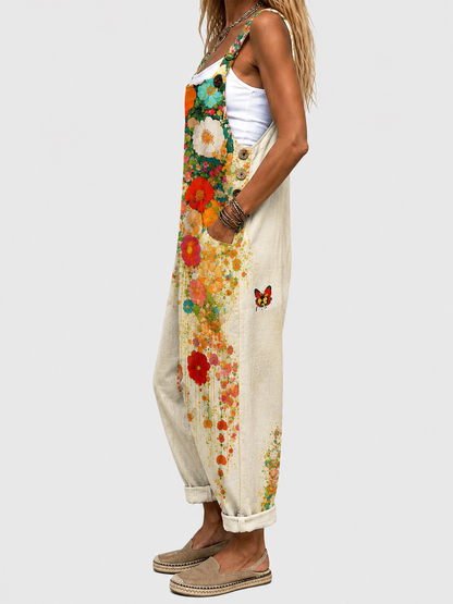 Salopette Béatrice™ | Imprimé Jardin Fleuri
