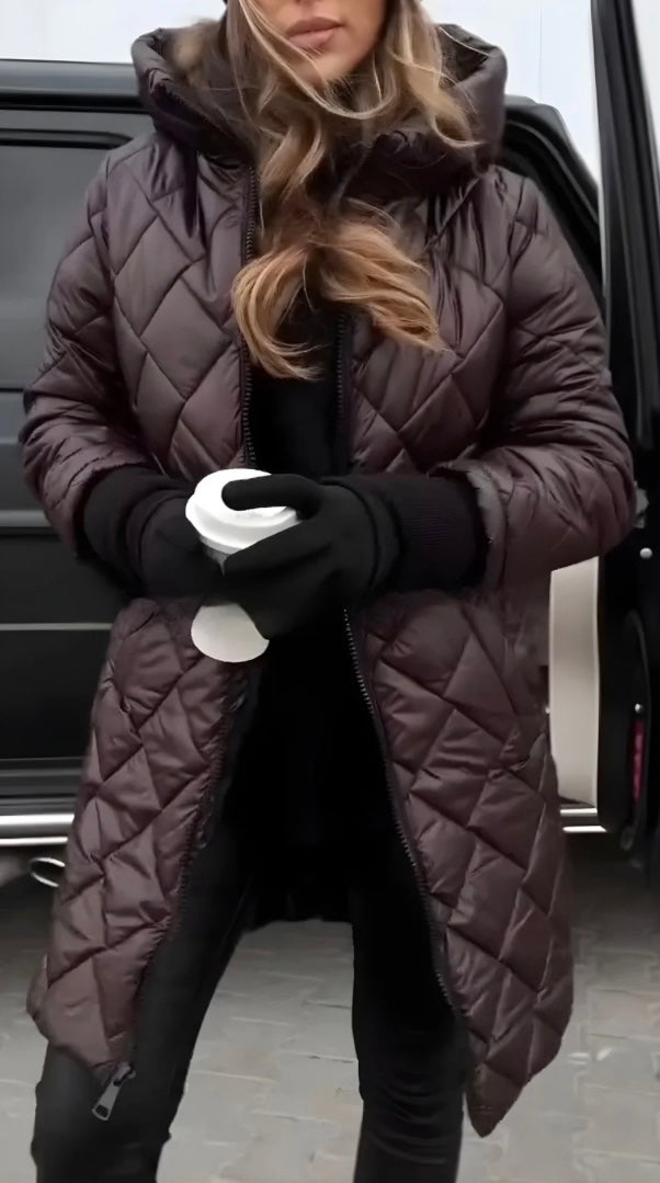 Vera – Manteau matelassé chaud avec capuche, parfait pour l’hiver