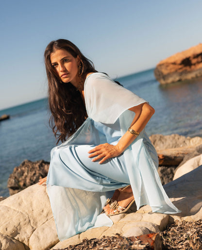 Robe Bárbara bleu ciel