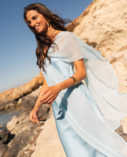 Robe Bárbara bleu ciel