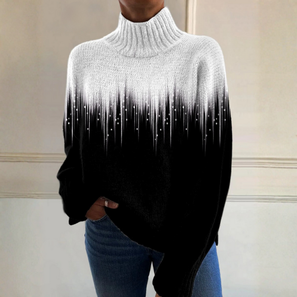 Lucy – Pull Élégant Bicolore
