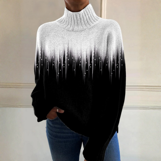 Lucy – Pull Élégant Bicolore