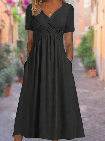 Selby – Robe Maxi Élégante avec Détail Croisé