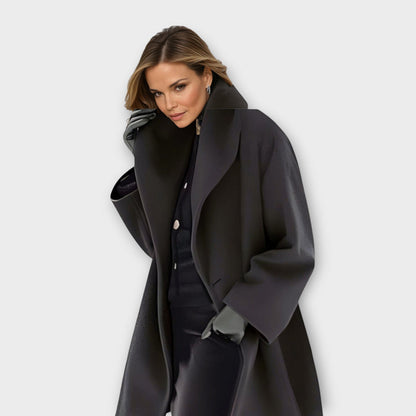 Maria – Manteau d'Hiver Oversize à Large Col