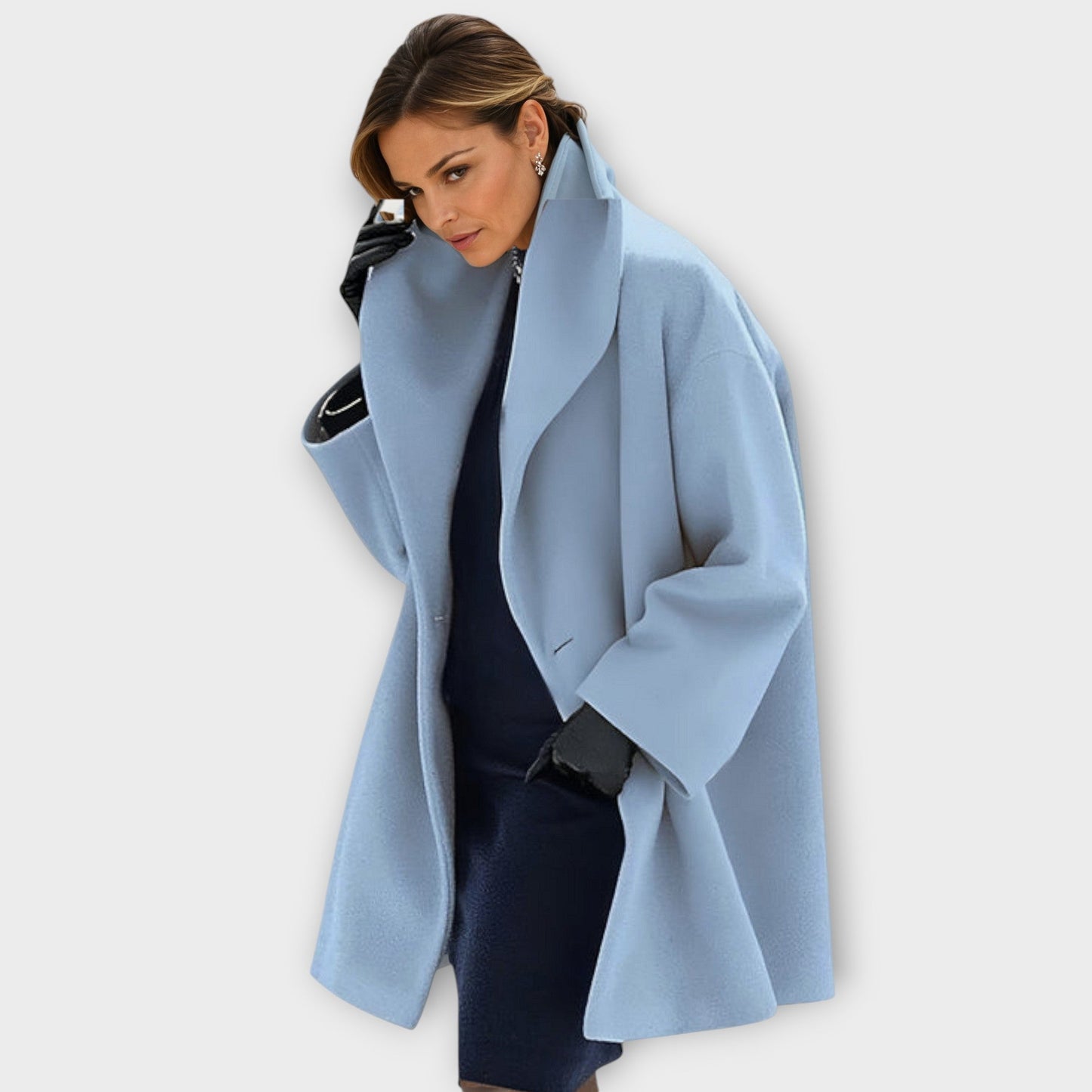 Maria – Manteau d'Hiver Oversize à Large Col