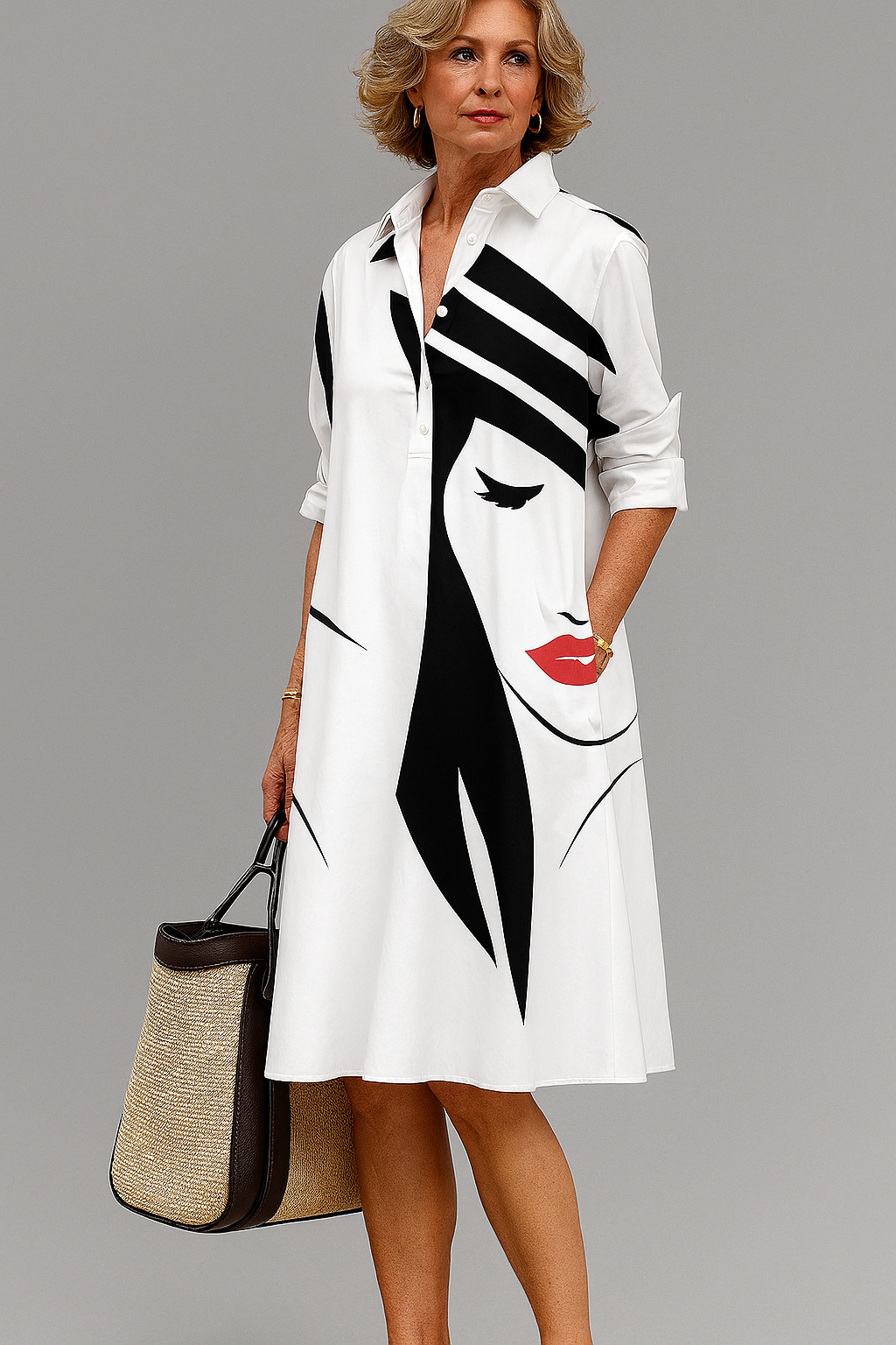 Yvette | Robe midi confortable