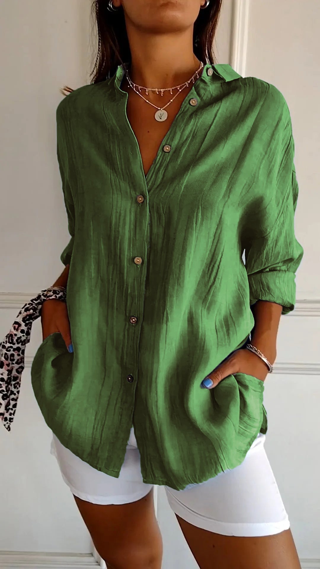 Aliah – Chemisier Chic Texturé pour Femme