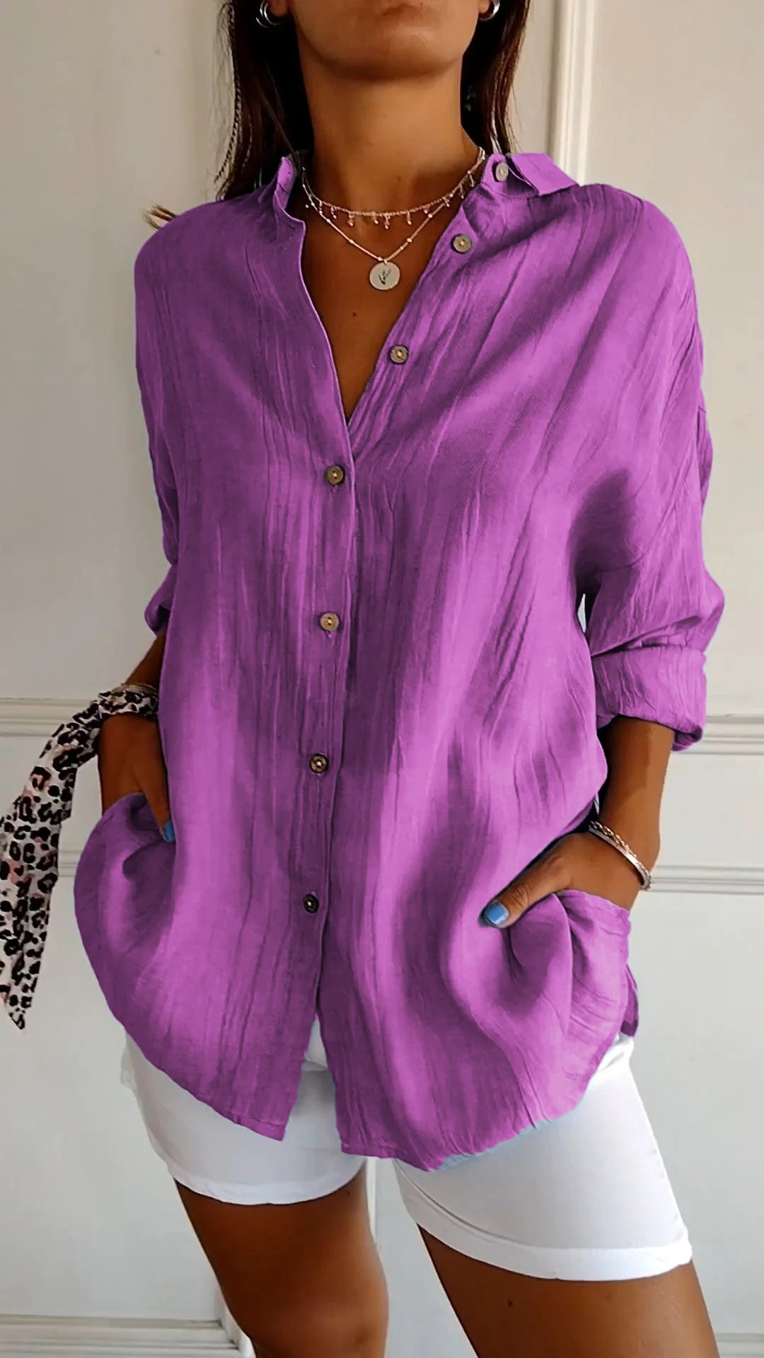 Aliah – Chemisier Chic Texturé pour Femme