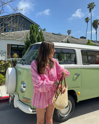 Noor | Ensemble d'été à rayures